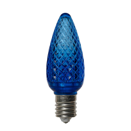 C9 Faceted Bulb Blue (25 Pack)