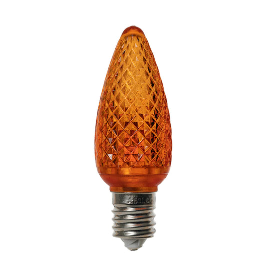 C9 Faceted Bulb Orange (25 Pack)